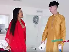 latina desi stepmoms sasha pearl brandy salazar swap for gangbang fight 😈🔥