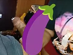 Big booty ebony babe's dirty talk sloppy suck drains my balls in seconds