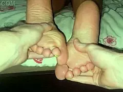 STEPmom's FEET Get MASSAGED Into WET PUSSY Play!!