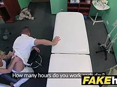 horny milf chiropractor fucks doctor post-massage