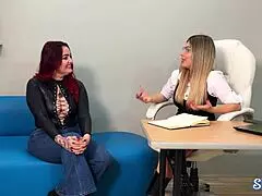 shairapsychosex, ready for christyevansx's horny redhead lesbian therapy session?