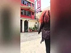 Curly Haired Mature MILF Caught in Warehouse Agrees to Anal Ruin for Debt Payoff!