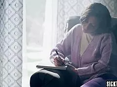 kira noir straps on to fuck casey calvert's big ass in horny lesbian play