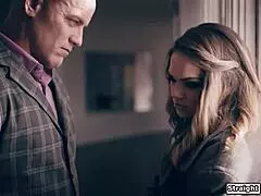 stepdad pounds stripper babe's tight pussy deepthroat and monster cock action