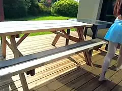 je prends une grosse bite avec sophia belle la brune sexy en lingerie et stockings