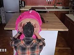 Daddy what are you doing?! 😱 innocent 18+ teen stepdaughter alone with horny stepdad in kitchen