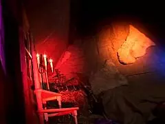 Blonde business women line up for group banging swallowing monster cocks in lingerie