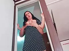 alexbradomxxx sneaks in to pound his stepmom's fat ass while cuck showers nearby