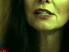 mindi sneaks in and gets mia all worked up in lingerie kisses