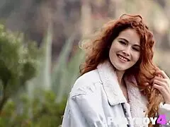 Anetta Keys strips hot teen Kit Rysha for lesbian passion poses