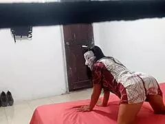wanna watch the hidden cam catch his cuckold wife fucking her lover in bedroom?
