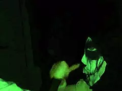 bbw mature wife gives wet sloppy nasty deepthroat blowjob to bbc in mask cosplay 💦😈