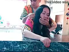 Curvy Indian Stepmom's Kitchen Ride Tempts Stepson's Huge Cock