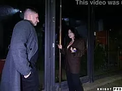 Peachy Alice Gags on Big Cock Deepthroat Then Fucks Customer Sloppy Moaning