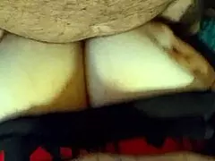 busty italian milf smothers cock between huge natural tits