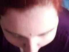 curvy bbw lover slurps monster cock til juicy facial cumshot!