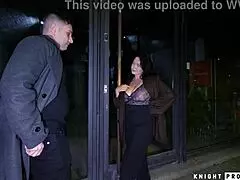 Peachy Alice Gags on Big Cock Deepthroat Then Fucks Customer Sloppy Moaning