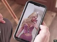 dating this stunner shemale bareback anal face fucks with monster cock