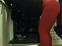 waiting for my girlfriend i pounded her stepmom cleaning the kitchen she let me creampie her ass