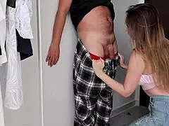 Ever thought your stepmom's ass would feel this tight on your birthday? Stepson pounds her doggystyle