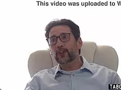 lawyer bends chinese milf nicole doshi over desk for rough anal office doggystyle