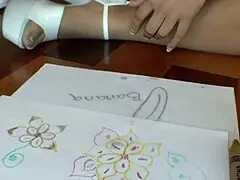 i pound sexy blonde milf's tight asshole bent over bed