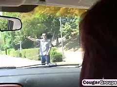 Cougars Bisexual Blowjob Foursome With Young Stud's Big Cock HD Action