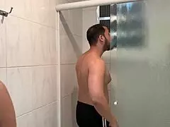 neighbor calls me to check her shower but ends up bent over for fitness clit pounding session