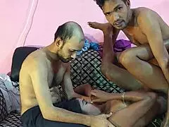 deshi milf janif sumona gets anal threesomed hard by hanif and manik mia new year