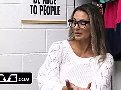 My heart races busting stepmom shoplifting then slamming her tight pussy to teach that lesson hard!