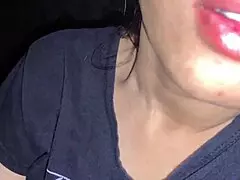 Aunty gets so randy she sucks my horny cock then takes anal fucking and squirting orgasm homemade