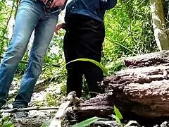 I flash my fat mother-in-law's huge ass outdoors in public view