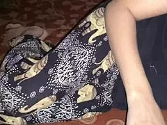 Aunty gets so randy she sucks my horny cock then takes anal fucking and squirting orgasm homemade