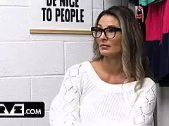 My heart races busting stepmom shoplifting then slamming her tight pussy to teach that lesson hard!