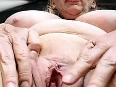 Mature Spreads Legs Wide Open for Close Up Pussy Orgasm in Lingerie Solo Masturbation