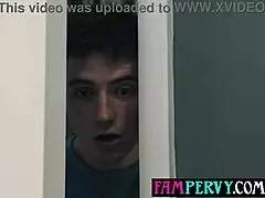 curvy neglected milf stepmom seduces peeping stepson with big boobs