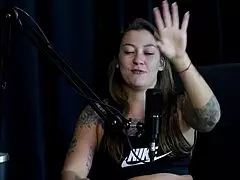 check out damiana's wild interview flashing lingerie toys public with vovô moai