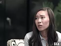 Lesbian coworkers ravish big ass boss pussy