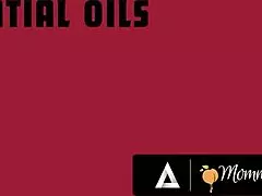 mommy's girl natasha nice and ex-wife karen oil up for intense rough fingering session