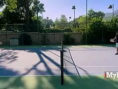 Tennis game turns wild with naked stepmom ready for missionary pounding 😏🏓
