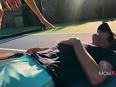 Does Tennis Stepmom's Grip Squeeze My Throbbing Penis Hard?!