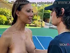 Does Tennis Stepmom's Grip Squeeze My Throbbing Penis Hard?!