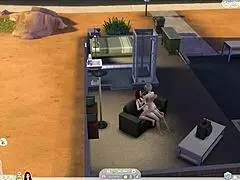 damn, pegging my sis hard with strapon in sims 4 lesbian toy action