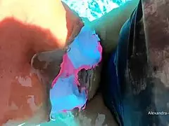 Hotel Pool Orgy Explodes With Group Fucking And Massive Cumshot Facials!