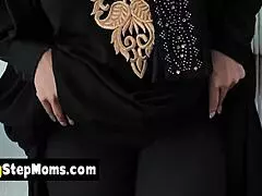 Neighbours horny arab wife bends over doggystyle for big natural tits pounding