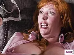 employees HIDE to help MILF hit VR orgasm PEAK with toys and strapon