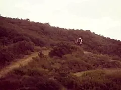 my heart races watching this horny milf hook that fisherman's throbbing rod outdoors