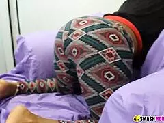 Ever wonder what mature black babe does with her ass backstage?