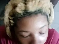 ebony princess slurps sloppy deepthroat on cock but shhh it's a silent flick