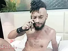 policewoman rides big black cock raw in amazon position then takes nanabukkake cumshots!